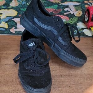 Vans youth Size 4 1/2 Classic Black Sneakers